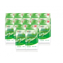 心相印濕巾 衛(wèi)生99.9%殺菌濕巾 10片獨立裝*12包 （量販裝）120片便攜濕巾