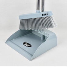 掃把簸箕套裝組合單個(gè)家用軟毛掃地【兩件套】淺藍(lán)色